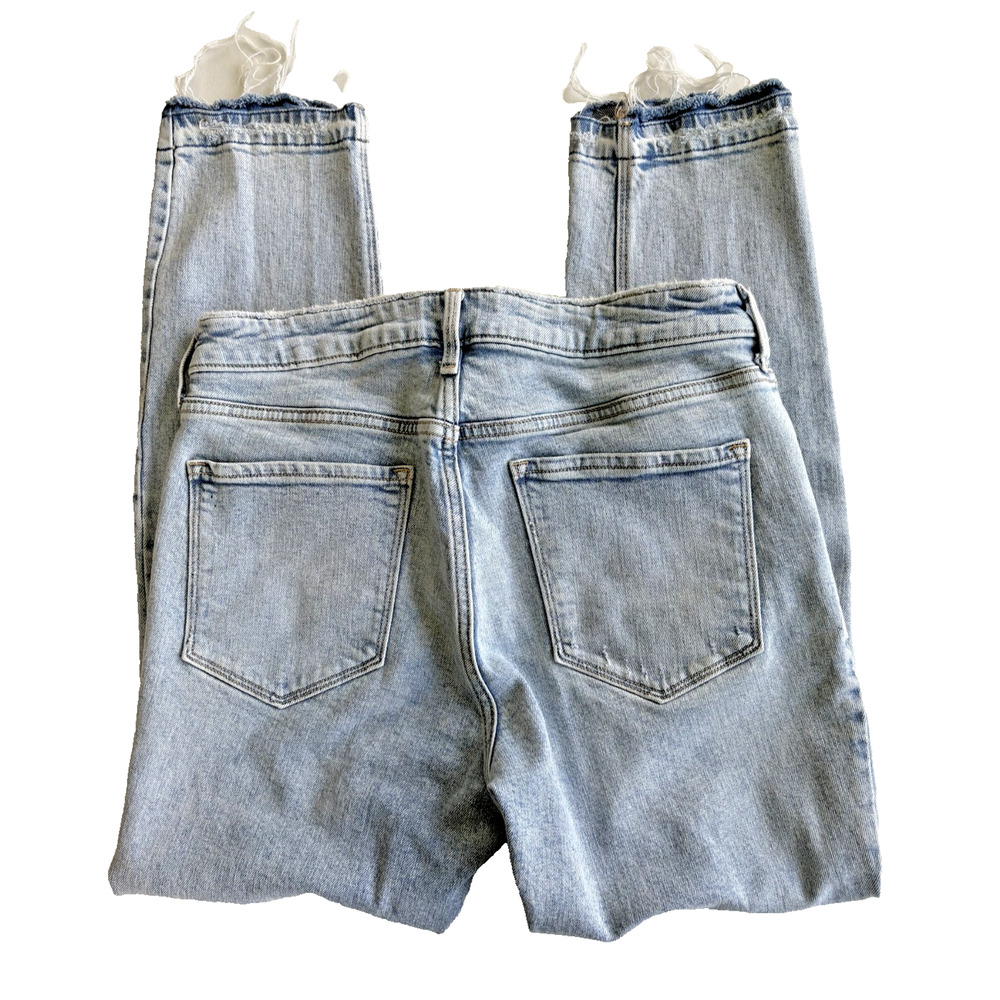 OLD NAVY Jeans 12 Power Straight High Rise Secret Slim Pockets Button Fly